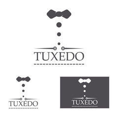 Tuxedo logo icon vector design template illustration