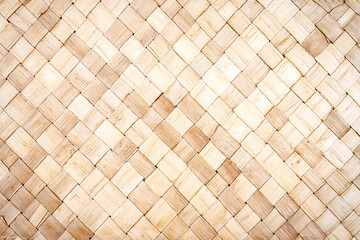 Brown wicker woven table mat