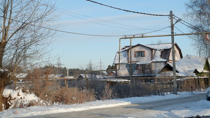 winter city yekaterinburg Russia