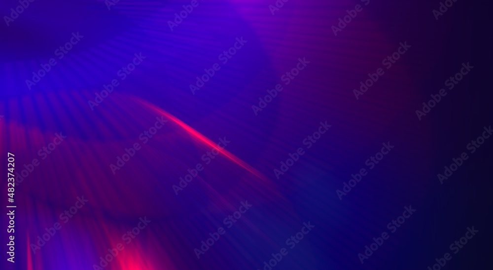 Poster dark abstract futuristic background with ultraviolet neon glow. laser neon lines, waves, particle ex