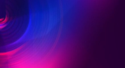 Dark abstract futuristic background with ultraviolet neon glow.  Laser neon lines, waves, particle explosion