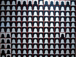 Fototapeta premium Graphic images background shapes inscribed in a square 