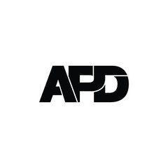 APD letter monogram logo design vector - obrazy, fototapety, plakaty