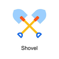 Shovel vector Flat Icon Design illustration. Home Improvements Symbol on White background EPS 10 File