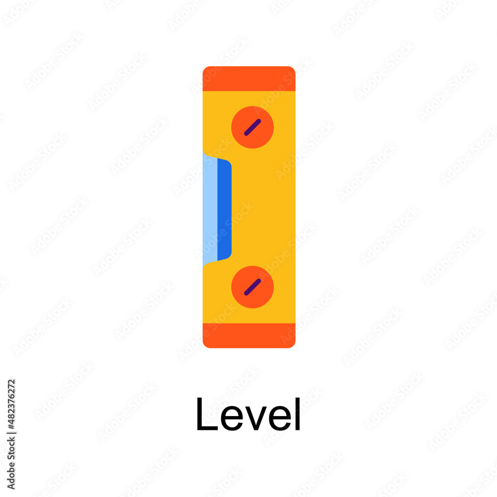 Poster Level vector Flat Icon Design illustration. Home Improvements Symbol on White background EPS 10 File