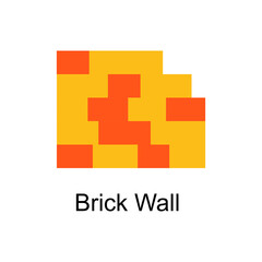 Obraz premium Brick Wall vector Flat Icon Design illustration. Home Improvements Symbol on White background EPS 10 File