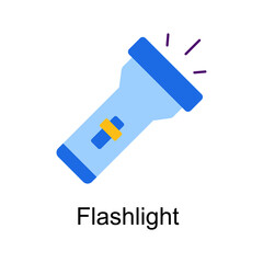 Flashlight vector Flat Icon Design illustration. Home Improvements Symbol on White background EPS 10 File