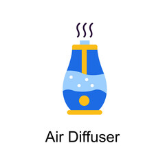 Air Diffuser vector Flat Icon Design illustration. Home Improvements Symbol on White background EPS 10 File