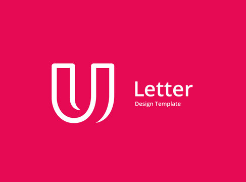 Letter U logo icon design template elements