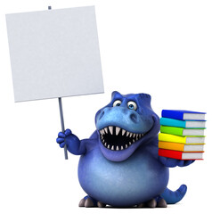 Fun dinosaur - 3D Illustration © Julien Tromeur