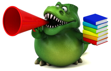 Fun dinosaur - 3D Illustration © Julien Tromeur