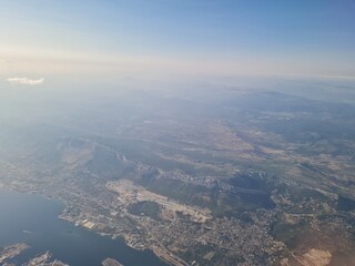 aerial view of the city