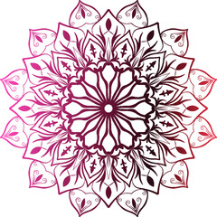 Floral mandala design of Islamic Arabic mosque shape ornamental Sublimation background pattern image