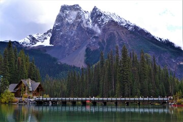 Emerald Lake is located in Yoho National Park, British Columbia, Canada. Yoho National Park is one of the 4 contiguous National Parks in the heart of Canada's Rocky Mountains.