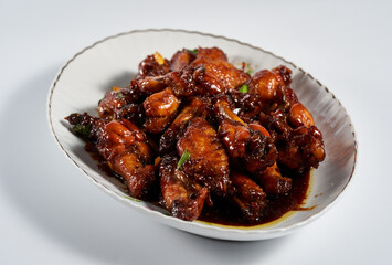 Caramelised chicken wings, asian recipe
