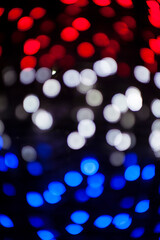 Blurred lights  bokeh at night.