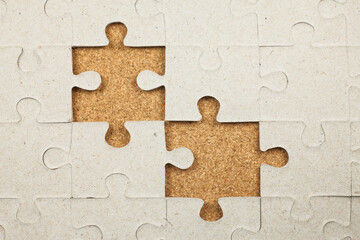 Jigsaw puzzle background.