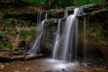 Obraz premium Small waterfall Dauda in Gauja national park,Latvia