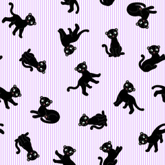 Fototapeta premium Simple and cute leopard seamless pattern,