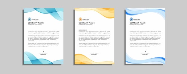 modern corporate letterhead template design