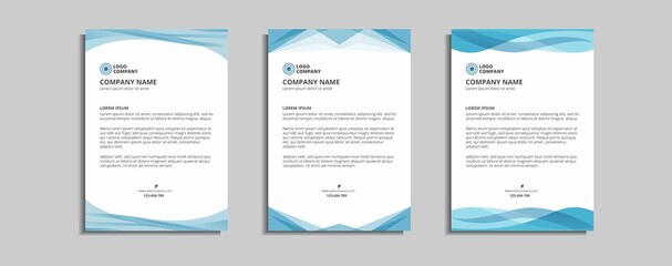 modern corporate letterhead template design