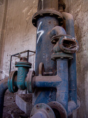 Old Factory grunge rusty abandoned construction retro