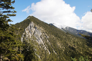 The view from Wank mountain to the nearest mountains, Garmisch-Partenkirchen