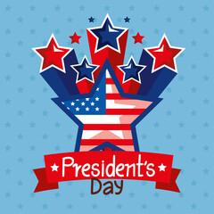 presidents day postcard