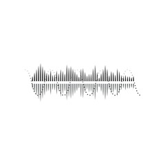 Sound waves vector illustration design
