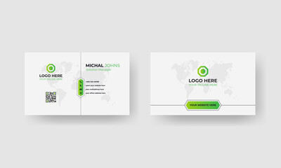 Professional elegant modern creative business card design template