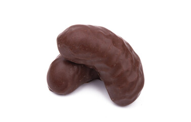 chocolate jelly candies isolated