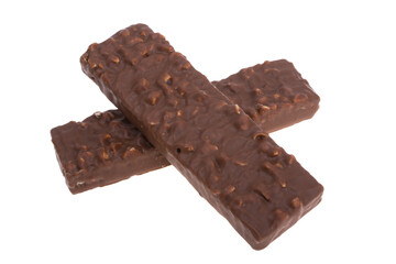 chocolate wafers isolated