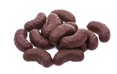 chocolate jelly candies isolated
