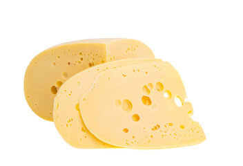 cheese with holes isolated