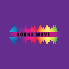 Sound waves vector illustration design