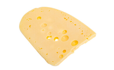 cheese with holes isolated
