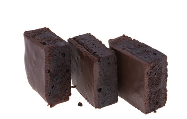chocolate american brownie isolated