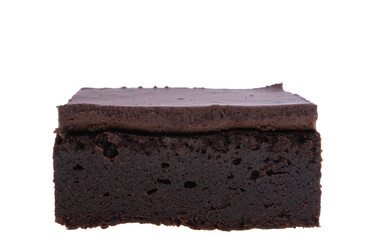 chocolate american brownie isolated