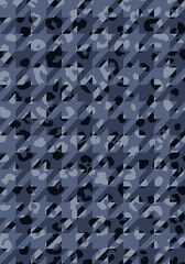 Half tone hounds tooth and leopard skin pattern for print grunge crows feet seamless design