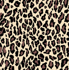 Conception de motif de peau de léopard conception sans couture en cuir animal