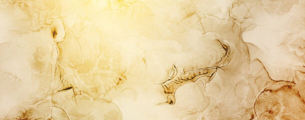 Luxurious Digital Alcohol Technique Luxe Gold with Sienna Colors Abstract Background Abstract Concept For Wall
