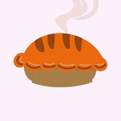 hot fresh cake from the oven