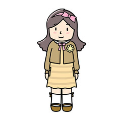 セレモニースタイルの女の子