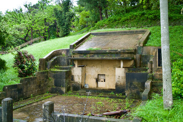 The graveyard of old Japanese navy.