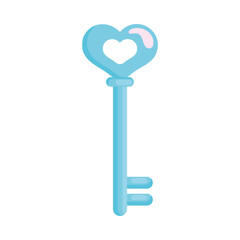 blue love key