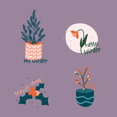 Merry Christmas element, Christmas icon