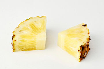 Abacaxi cortado , pedaços.