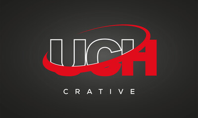 UCH letters creative technology logo design