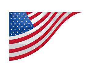 Fototapeta premium usa flag waving