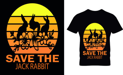 SAVE THE JACK RABBIT    T-SHIRT